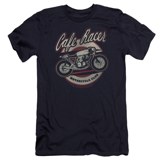 Honda Cafe Racer Hbo Premium Bella Canvas Slim Fit Mens T Shirt Navy