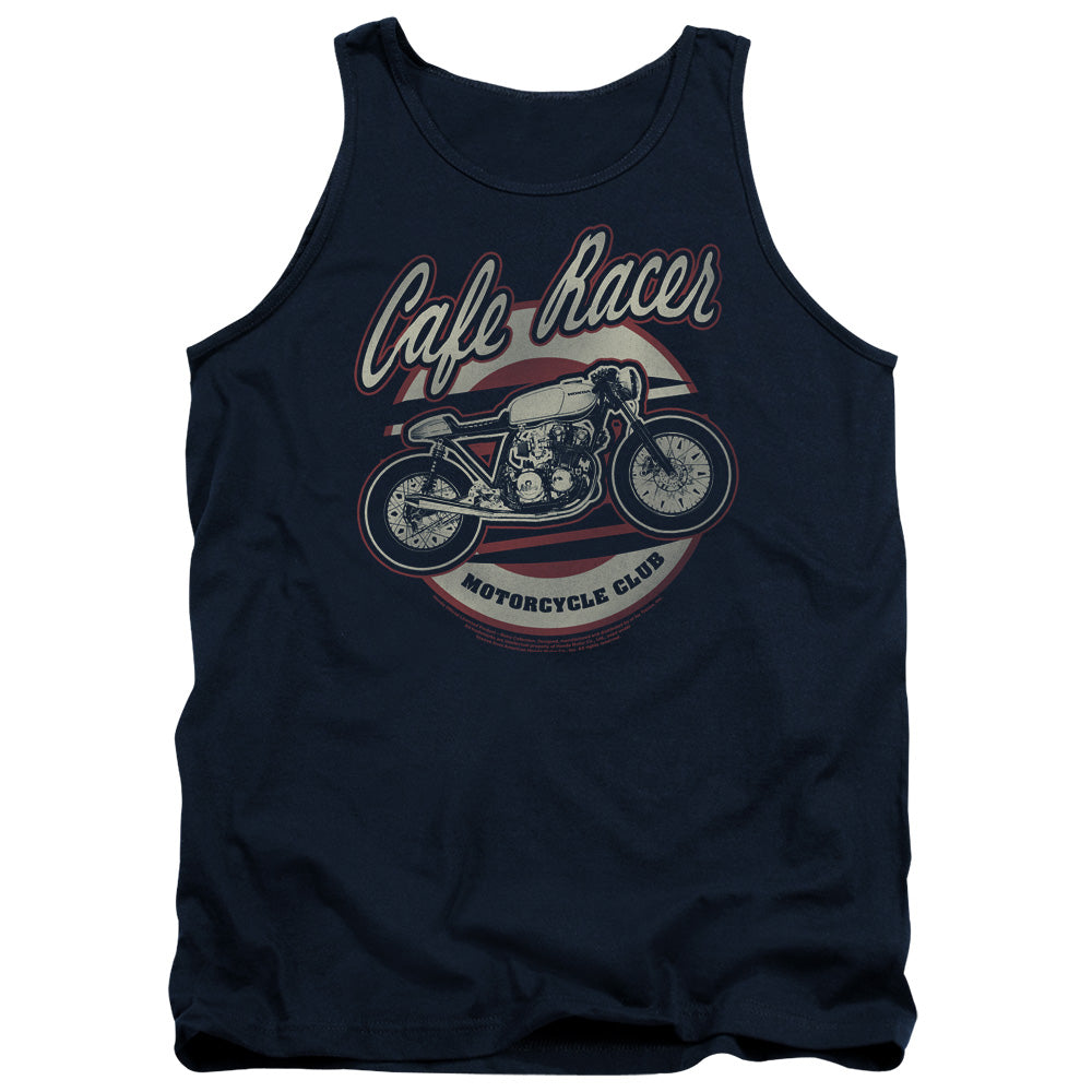 Honda Cafe Racer Mens Tank Top Shirt Navy