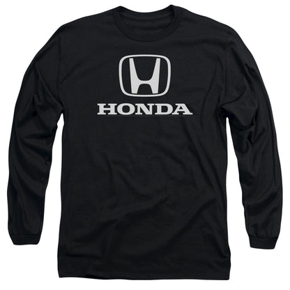 Honda Standard Logo Mens Long Sleeve Shirt Black Officially Licensed