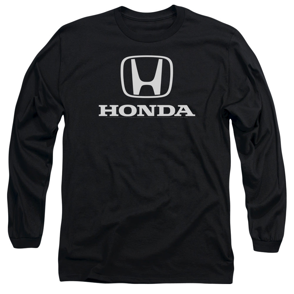 Honda Standard Logo Mens Long Sleeve Shirt Black Officially Licensed