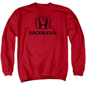 Honda Standard Logo Mens Crewneck Sweatshirt Red