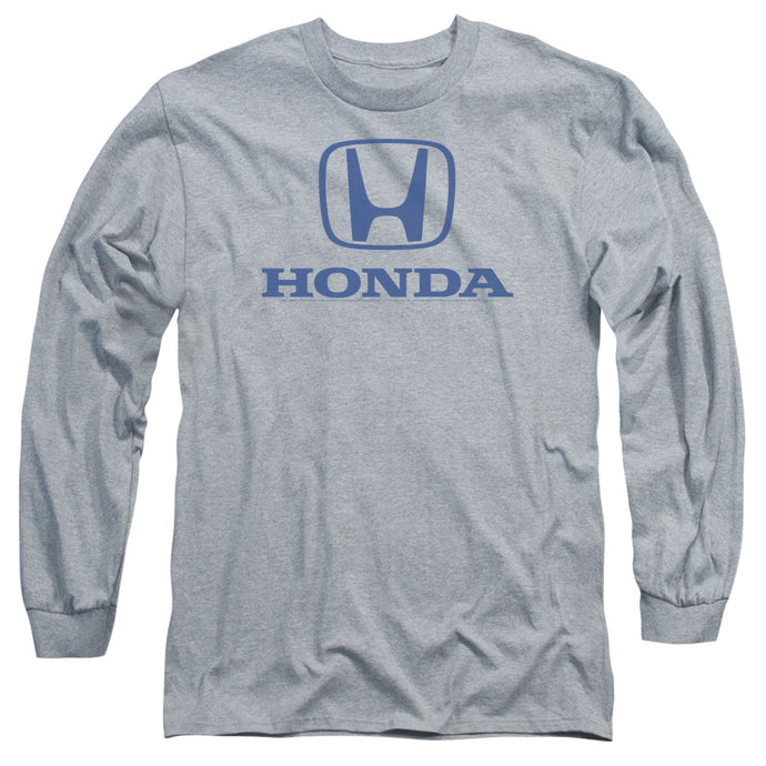 Honda Standard Logo Mens Long Sleeve Shirt Athletic Heather