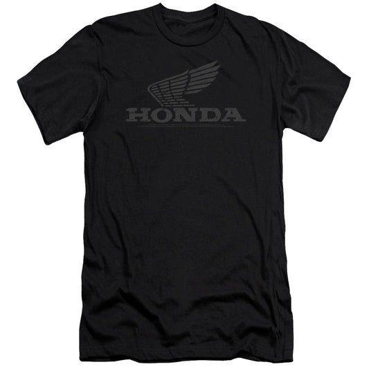 Honda Vintage Wing Hbo Premium Bella Canvas Slim Fit Mens T Shirt Black