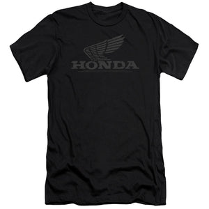 Honda Vintage Wing Hbo Premium Bella Canvas Slim Fit Mens T Shirt Black