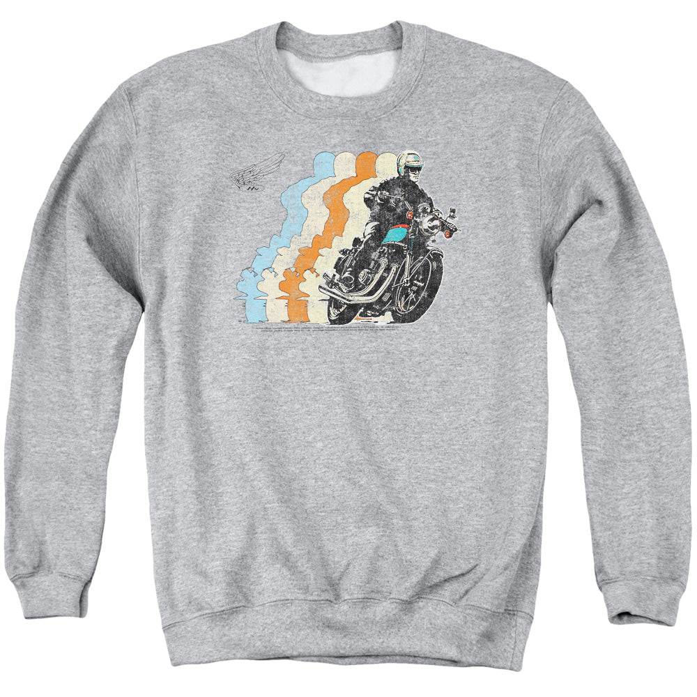 Honda Retro Honda Mens Crewneck Sweatshirt Athletic Heather