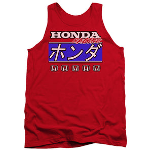 Honda Kanji Racing Mens Tank Top Shirt Red