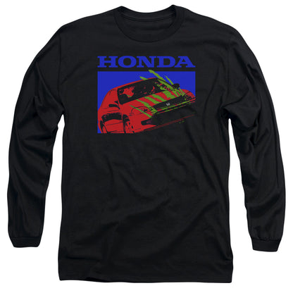 Honda Civic Bold Mens Long Sleeve Shirt Black Officially Licensed