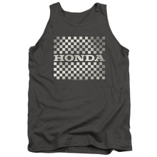 Load image into Gallery viewer, Honda Checkers Logo Mens Tank Top Shirt Charcoal