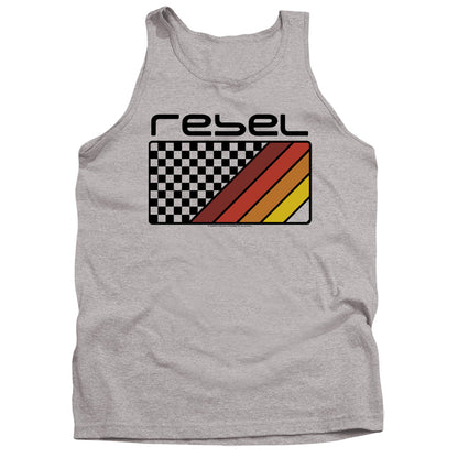 Honda Rebel Checkers And Stripes Mens Tank Top Shirt Athletic Heather