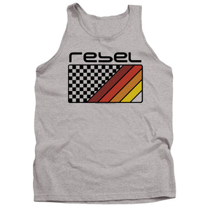 Honda Rebel Checkers And Stripes Mens Tank Top Shirt Athletic Heather