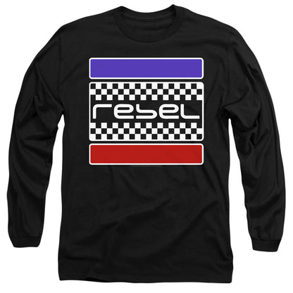 Honda Rebel Checkers Mens Long Sleeve Shirt Black Officially Licensed