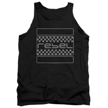 Load image into Gallery viewer, Honda Rebel Checkers Grey Mens Tank Top Shirt Black