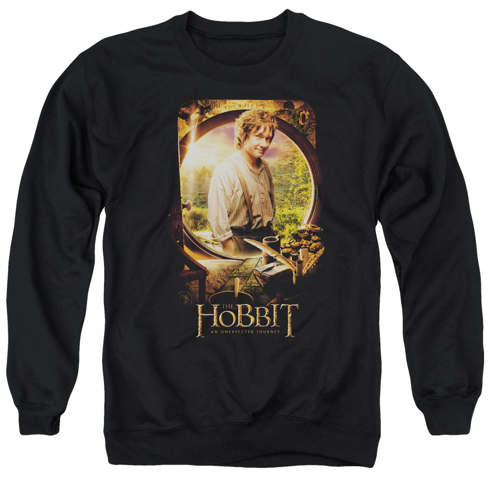 The Hobbit Bilbo Poster Mens Crewneck Sweatshirt Black