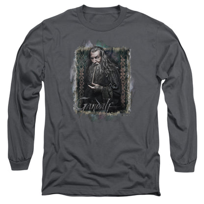 The Hobbit Gandalf Mens Long Sleeve Shirt Charcoal Officially Licensed