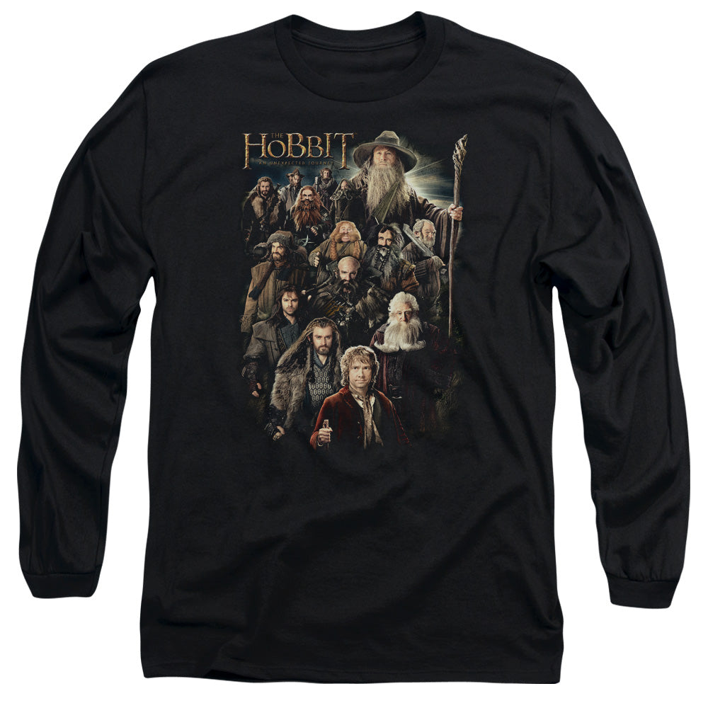 The Hobbit Somber Company Mens Long Sleeve Shirt Black Officially Licensed