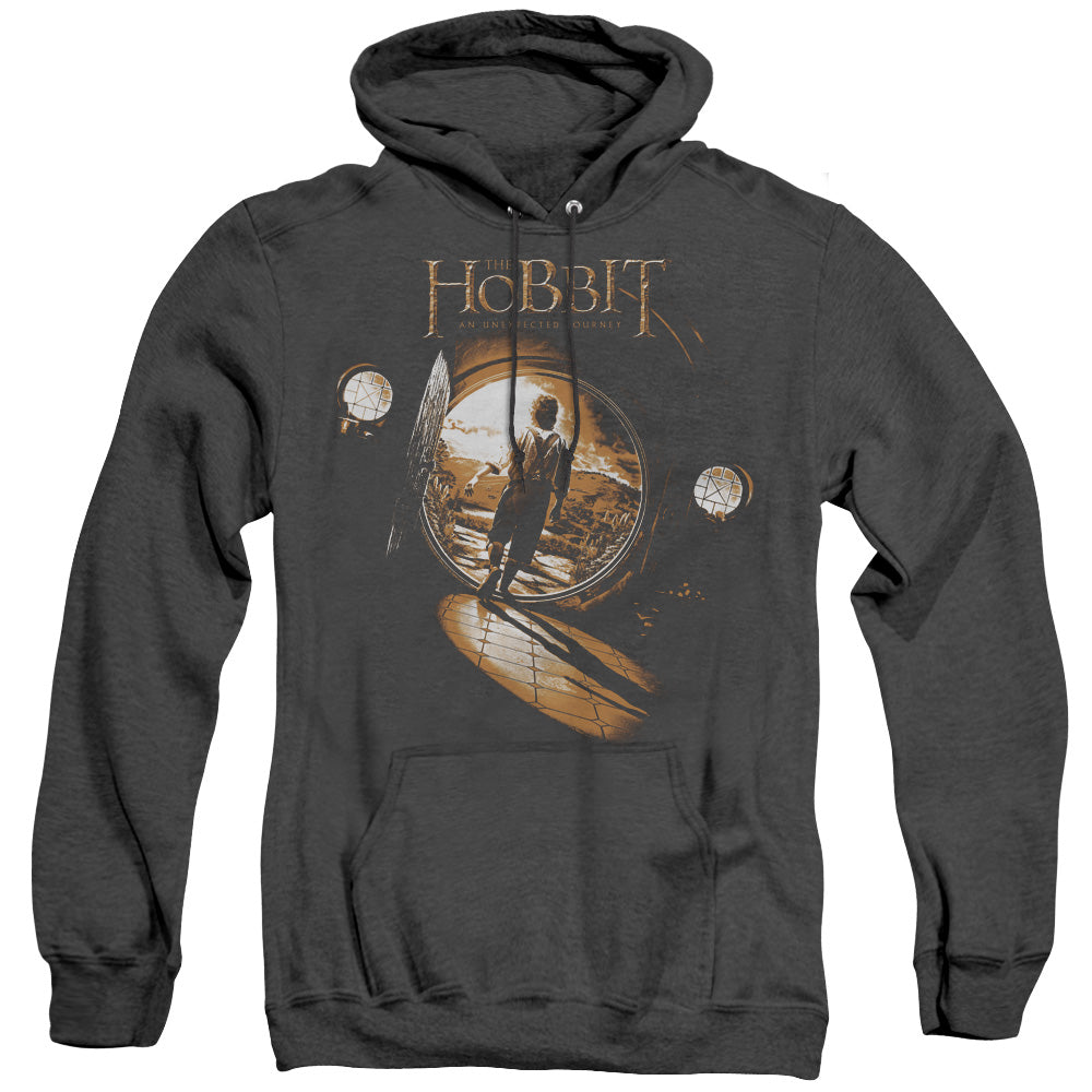 The Hobbit Hobbit Hole Heather Mens Hoodie Black Officially Licensed
