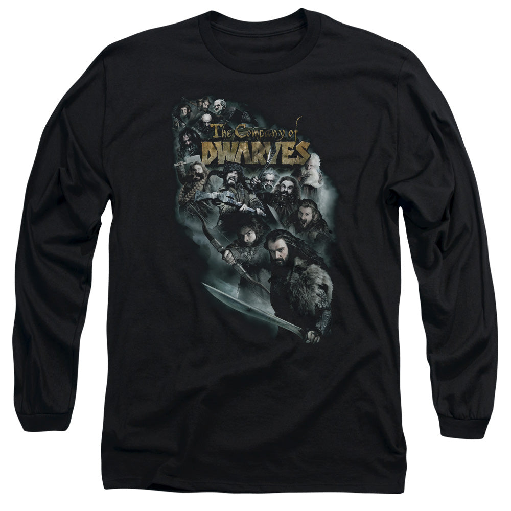 The Hobbit Company Of Dwarves Mens Long Sleeve Shirt Black