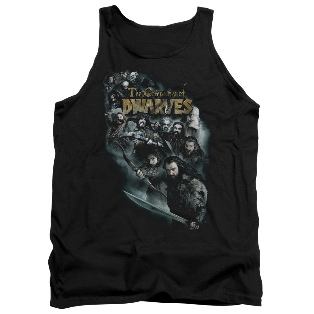 The Hobbit Company Of Dwarves Mens Tank Top Shirt Black