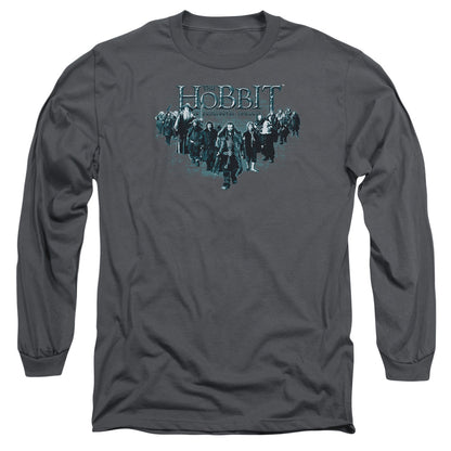 The Hobbit Thorin And Company Mens Long Sleeve Shirt Charcoal Officially Licensed