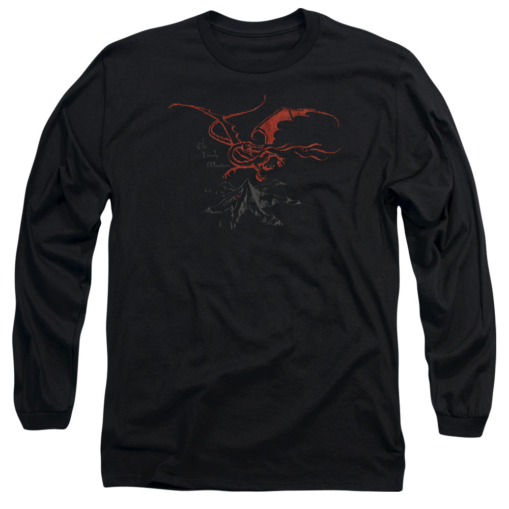 The Hobbit Smaug Mens Long Sleeve Shirt Black Officially Licensed