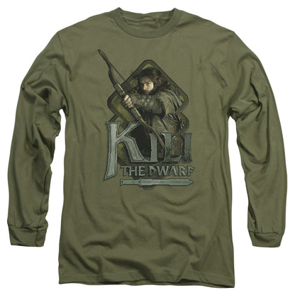 The Hobbit Kili Mens Long Sleeve Shirt Military Green Officially Licensed