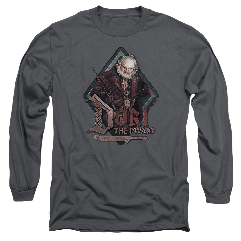 The Hobbit Dori Mens Long Sleeve Shirt Charcoal Officially Licensed