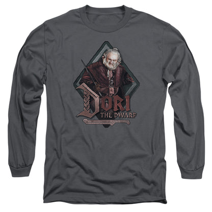 The Hobbit Dori Mens Long Sleeve Shirt Charcoal Officially Licensed