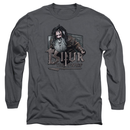 The Hobbit Bifur Mens Long Sleeve Shirt Charcoal Officially Licensed