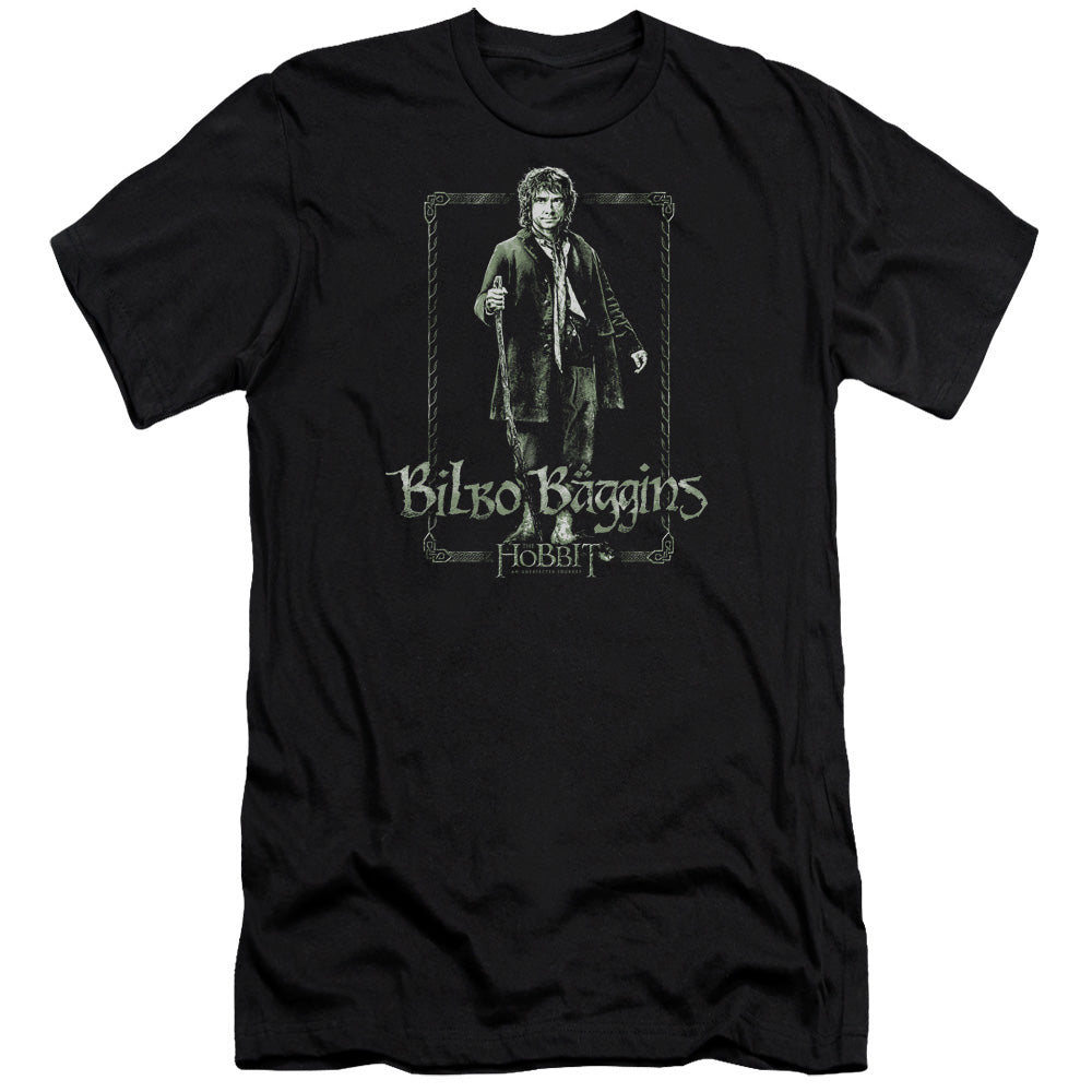 The Hobbit Bilbo Stare Premium Bella Canvas Slim Fit Mens T Shirt Black