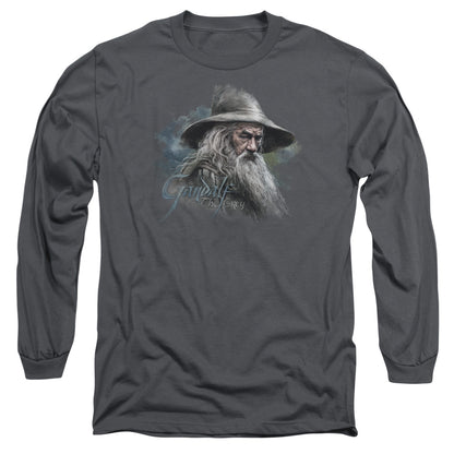 The Hobbit Gandalf The Grey Mens Long Sleeve Shirt Charcoal