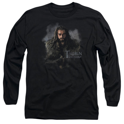The Hobbit Thorin Oakenshield Mens Long Sleeve Shirt Black Officially Licensed