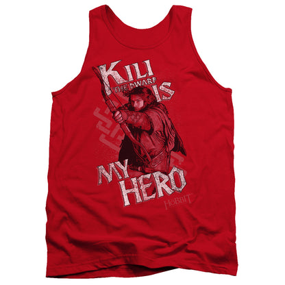 The Hobbit Kili Is My Hero Mens Tank Top Shirt Red