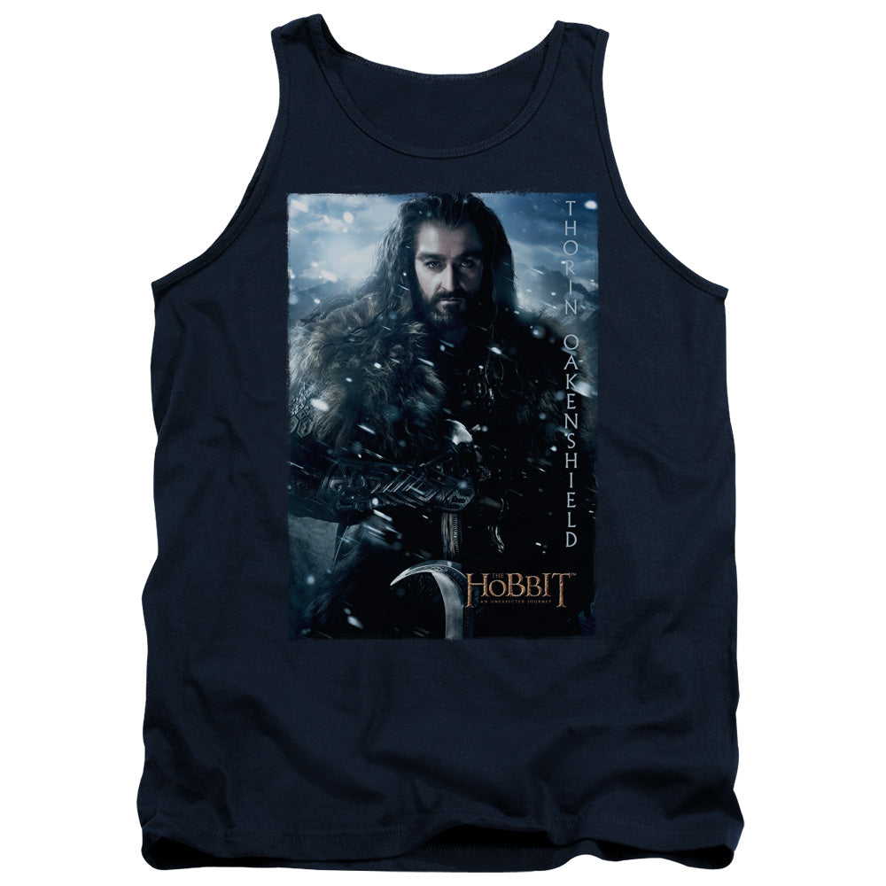 The Hobbit Thorin Poster Mens Tank Top Shirt Navy