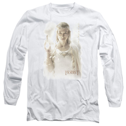 Hobbit Galadriel Mens Long Sleeve Shirt White Officially Licensed