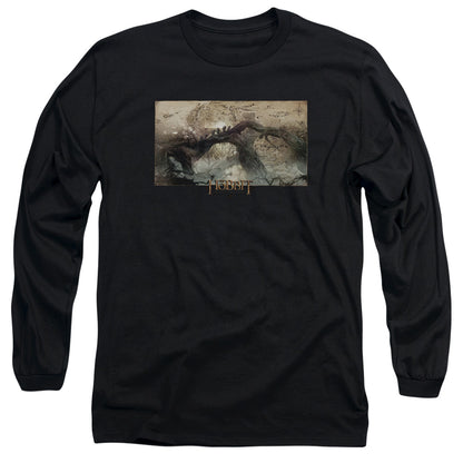 Hobbit Epic Journey Mens Long Sleeve Shirt Black Officially Licensed