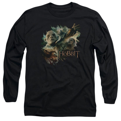 Hobbit Baddies Mens Long Sleeve Shirt Black Officially Licensed