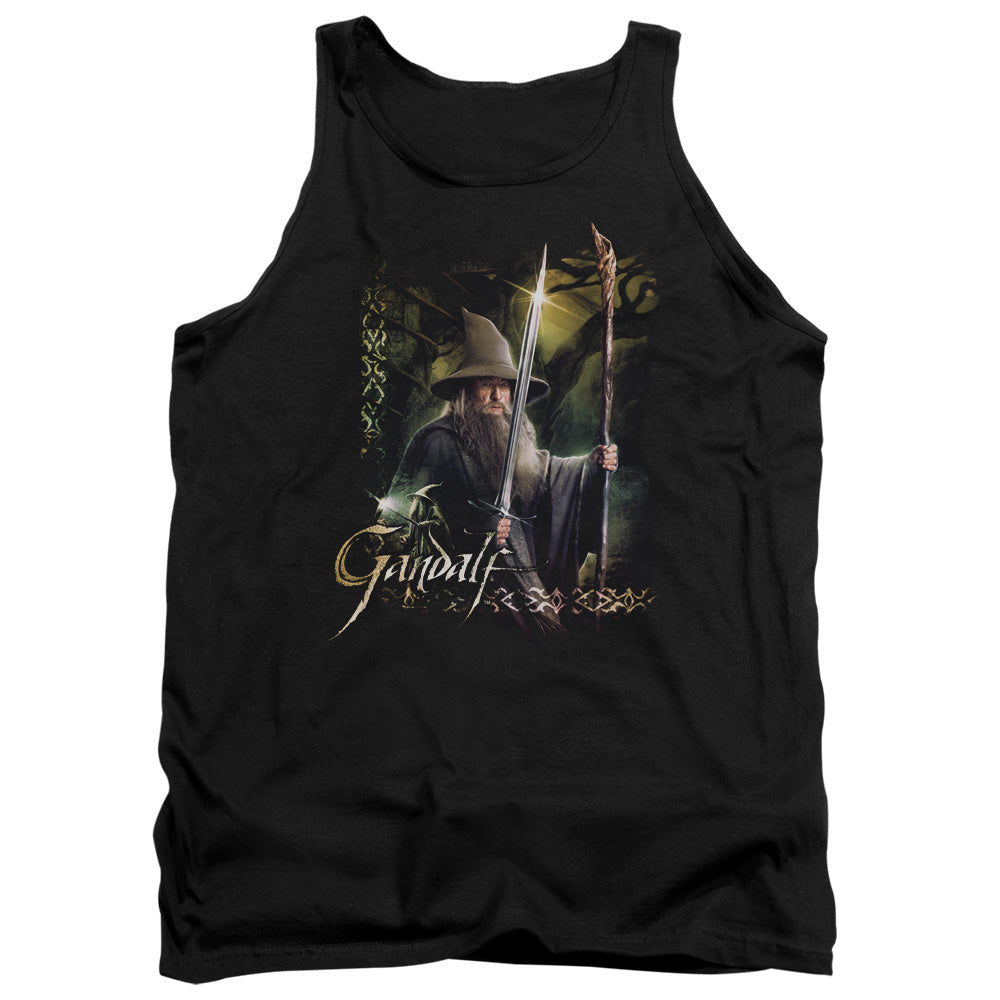 Hobbit Sword And Staff Mens Tank Top Shirt Black