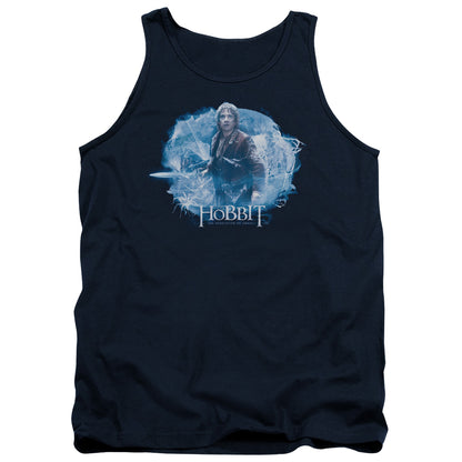 Hobbit Tangled Web Mens Tank Top Shirt Navy