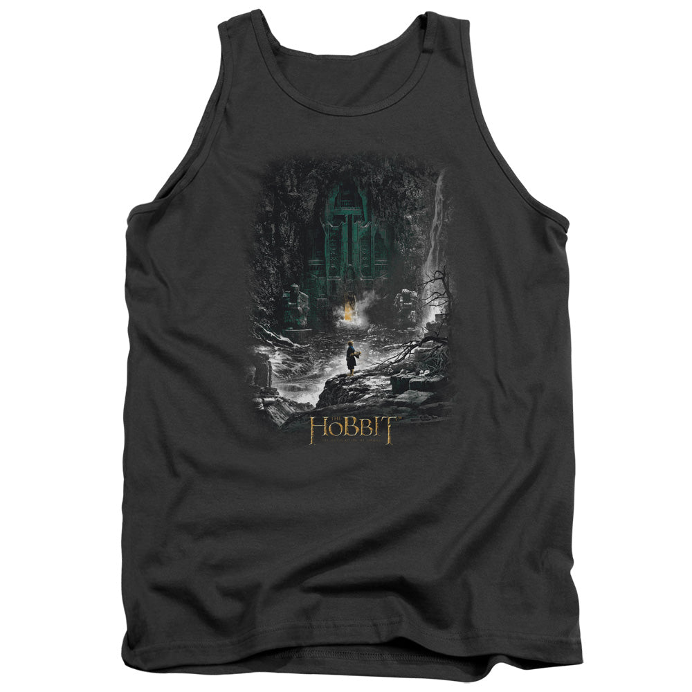 Hobbit Second Thoughts Mens Tank Top Shirt Charcoal