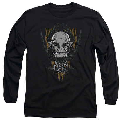 Hobbit Azog Mens Long Sleeve Shirt Black Officially Licensed