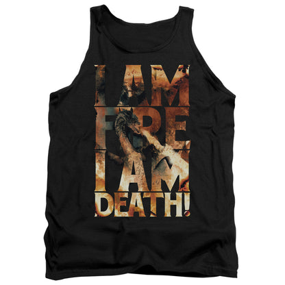 Hobbit I Am Fire Mens Tank Top Shirt Black