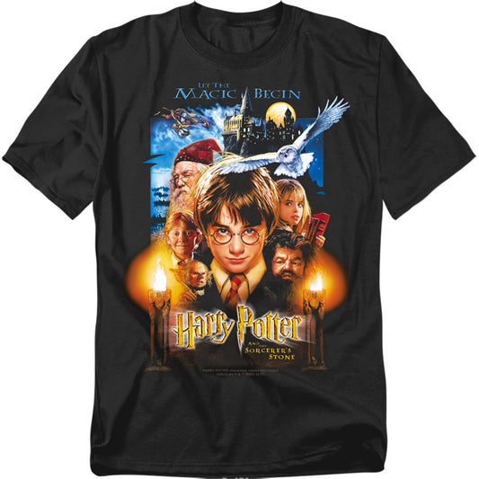 Harry Potter Movie Poster Mens T Shirt Black
