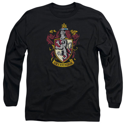 Harry Potter Gryffindor Crest Mens Long Sleeve Shirt Black Officially Licensed Officially Licensed