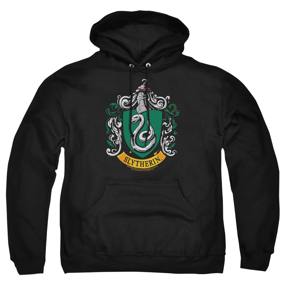 Harry Potter Slytherin Crest Mens Hoodie Black Officially Licensed