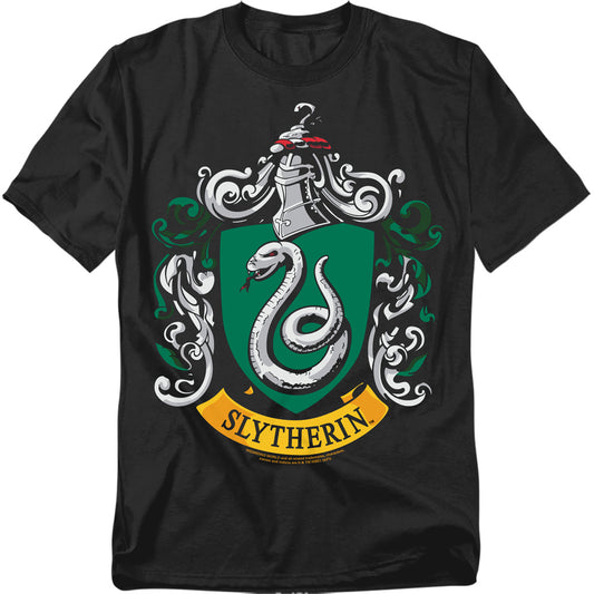 Harry Potter Slytherin Crest Mens T Shirt Black