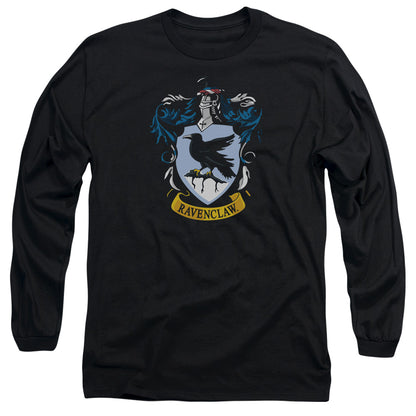 Harry Potter Ravenclaw Crest Mens Long Sleeve Shirt Black Officially Licensed Officially Licensed