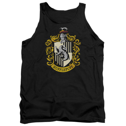 Harry Potter Hufflepuff Crest Mens Tank Top Shirt Black