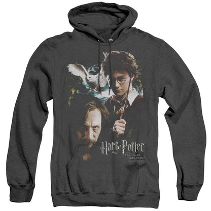 Harry Potter Harry And Sirius Heather Mens Hoodie Black Officially Licensed