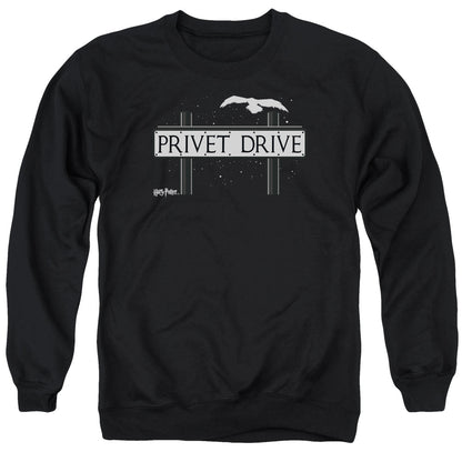 Harry Potter Privet Drive Mens Crewneck Sweatshirt Black Officially Licensed
