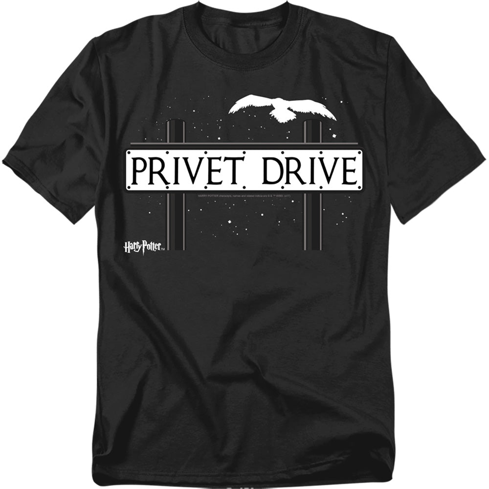 Harry Potter Privet Drive Mens T Shirt Black